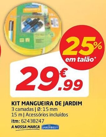 KIT MANGUEIRA DE JARDIM 3 camadas | Ø: 15 mm