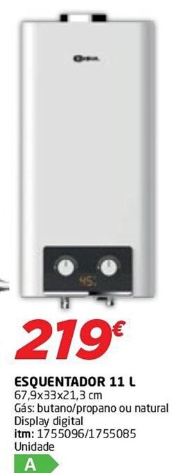 Bricomarché ESQUENTADOR 11 L 67,9x33x21,3 cm promoção