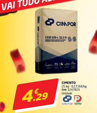 Bricomarché CIMENTO 25 kg promoção