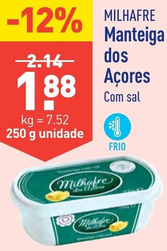 ALDI MILHAFRE Manteiga dos Açores Com sal promoção