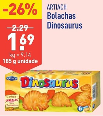 ALDI ARTIACH Bolachas Dinosaurus promoção