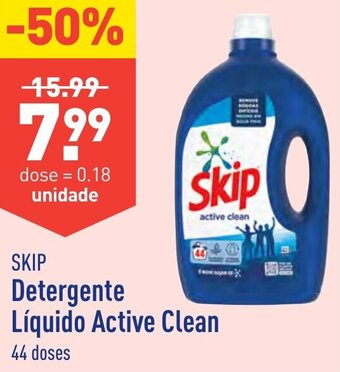 ALDI SKIP Detergente Líquido Active Clean 44 doses promoção