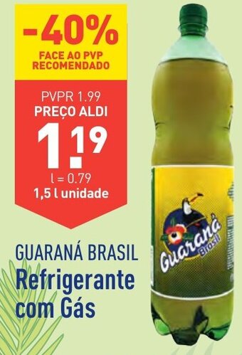 ALDI GUARANÁ BRASIL Refrigerante com Gás promoção