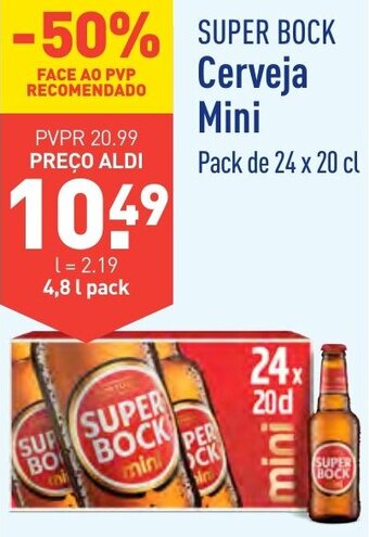 Super Bock Cerveja Mini Pack de 24 x 20 cl
