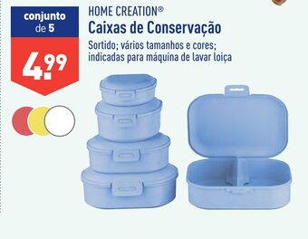 ALDI HOME CREATION Caixas de Conservação promoção