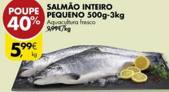 Pingo Doce SALMÃO INTEIRO PEQUENO 500g-3kg promoção