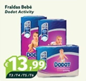 Roque Supermercados Fraldas Bebé Dodot Activity promoção