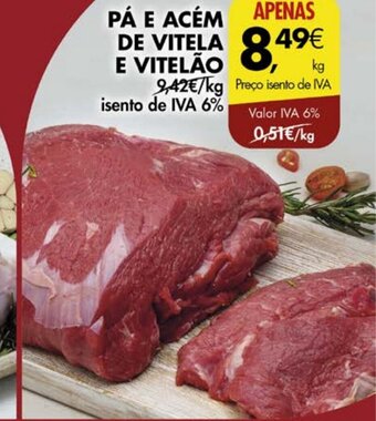 Pingo Doce PÁ E ACÉM DE VITELA E VITELÃO promoção