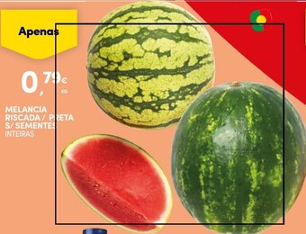 Continente MELANCIA RISCADA / PRETA S/ SEMENTES INTEIRAS promoção