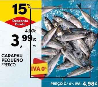 CARAPAU PEQUENO FRESCO