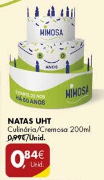 Pingo Doce NATAS UHT Culinária/Cremosa 200ml promoção