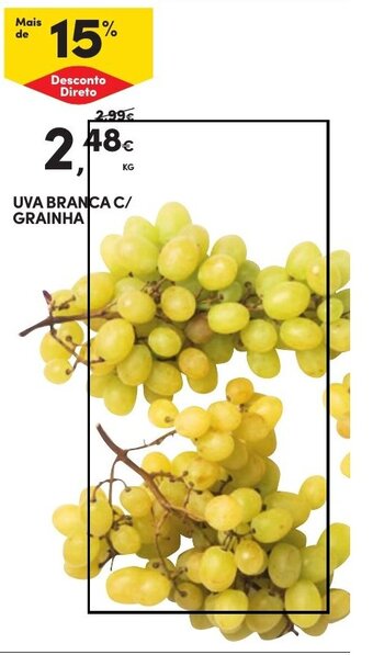 Continente UVA BRANCA C/ GRAINHA promoção