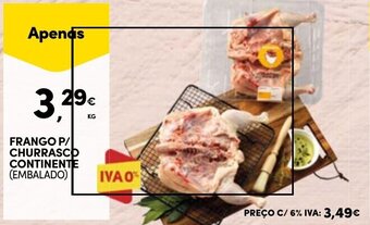 Continente FRANGO P/ CHURRASCO CONTINENTE promoção