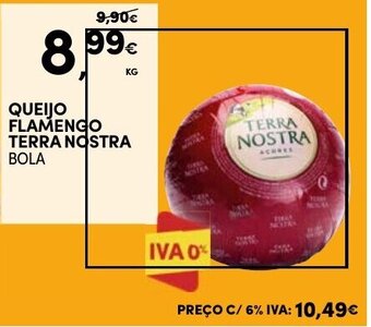 Continente QUEIJO FLAMENGO TERRA NOSTRA BOLA promoção