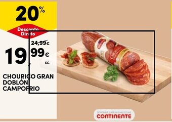 Continente CHOURICO GRAN DOBLON CAMPOFRIO promoção
