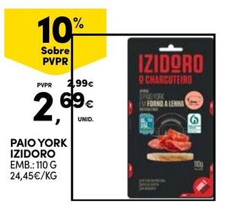 Continente PAIO YORK IZIDORO EMB.: 110 G promoção