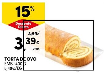 Continente TORTA DE OVO EMB.: 400 G promoção