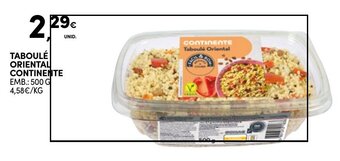 Continente TABOULÉ ORIENTAL CONTINENTE EMB.: 500 G promoção