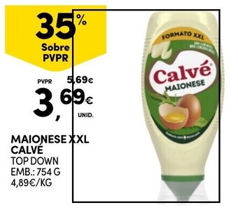 Continente MAIONESE XXL CALVÉ promoção