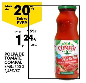 Continente POLPA DE TOMATE COMPAL EMB.: 500 G promoção