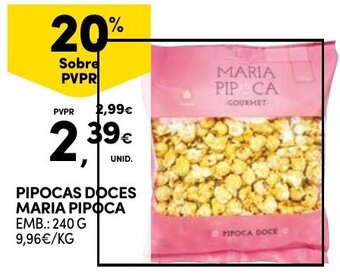 Continente PIPOCAS DOCES MARIA PIPOCA EMB.: 240 G promoção