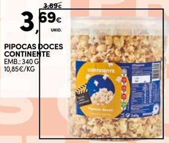 Continente PIPOCAS DOCES CONTINENTE EMB.: 340 G promoção