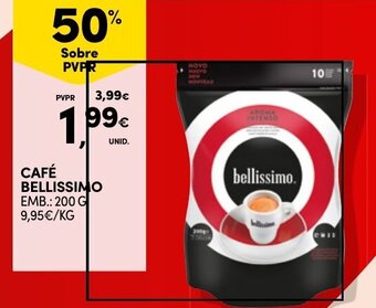 Continente CAFÉ BELLISSIMO EMB.: 200 G promoção