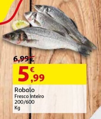 Auchan Robalo Fresco Inteiro 200/600 Kg promoção