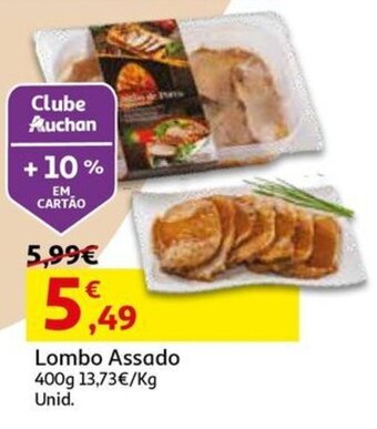 Auchan Lombo Assado 400g promoção