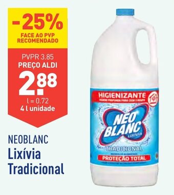 ALDI NEOBLANC Lixívia Tradicional promoção