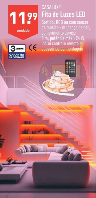 ALDI CASALUX Fita de Luzes LED promoção