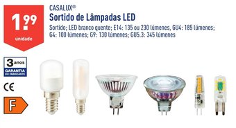 ALDI CASALUX Sortido de Lâmpadas LED promoção
