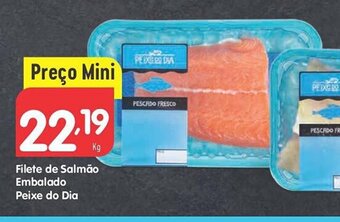 Filete de Salmão Embalado Peixe do Dia