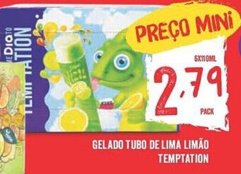 GELADO TUBO DE LIMA LIMÃO TEMPTATION