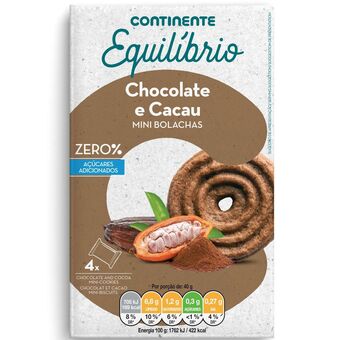 Continente Bolachas chocolate e cacau promoção