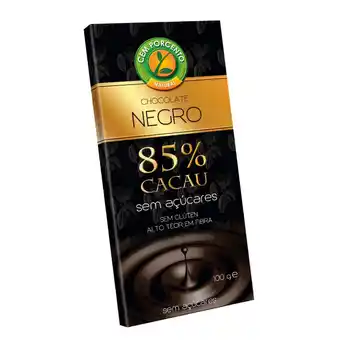 Continente Tablete de chocolate negro 85% cacau sem glúten promoção