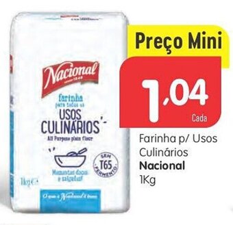 Minipreço Farinha p/ Usos Culinários Nacional 1kg promoção
