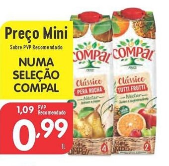 Minipreço NUMA SELEÇÃO COMPAL promoção
