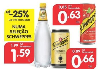 Minipreço NUMA SELEÇÃO SCHWEPPES promoção