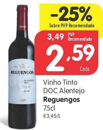 Minipreço Vinho Tinto DOC Alentejo Reguengos 75cl promoção