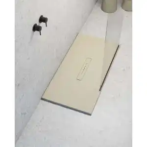 Brico Depôt Plato de ducha poalgi - 70x100 cm - perla - serie clay - extraplano promoção