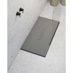 Brico Depôt Plato de ducha poalgi - 70x120 cm - gris - serie clay - extraplano promoção