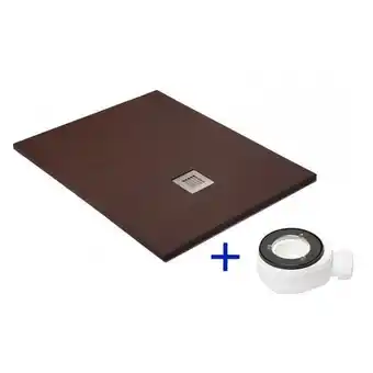 Brico Depôt Base de duche natural de mineral antiderrapante 70x60 chocolate - ral 8017 promoção