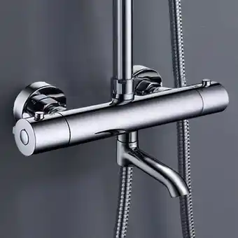 Torneira termostática com bica para coluna de duche