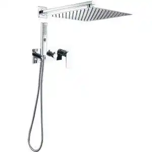Brico Depôt Valaz ducha empotrada monomando cuadrada a pared cromada serie miño - 30cm promoção