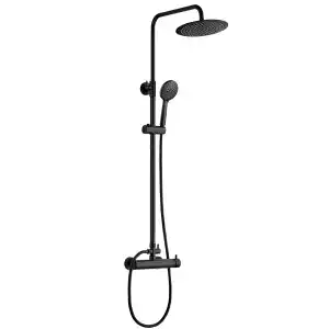 Brico Depôt Barra de ducha monocomando redonda preta fosca valaz série palancia - 30cm promoção