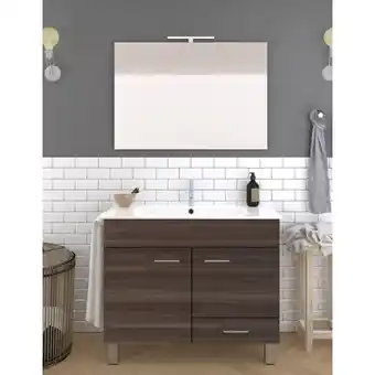Brico Depôt Móvel de banho samos, lavatório y espelho fresno tea 50x40cm promoção