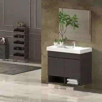 Brico Depôt Móvel de banho nebari com lavatório espelho oak sinatra 80x45cm com gaveta promoção