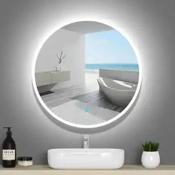 Brico Depôt Espelho de casa de banho led 80cm＋anti-embaciamento＋interrutor tátil promoção