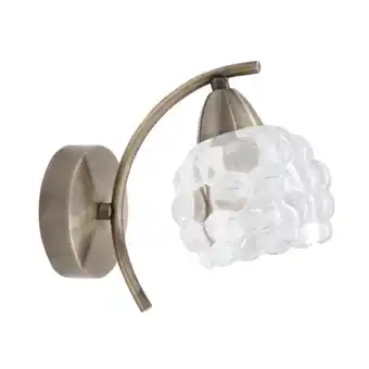 Aplique de pared tulipa glass color dorado